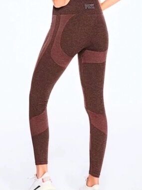 PINK Victoria’s Secret Seamless High Waist Leggings Size X-Small brown